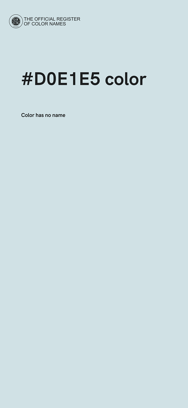 #D0E1E5 color image