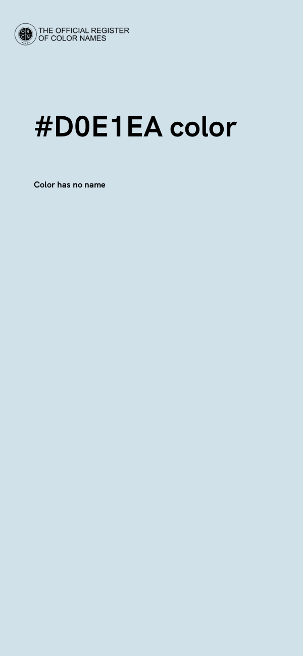 #D0E1EA color image