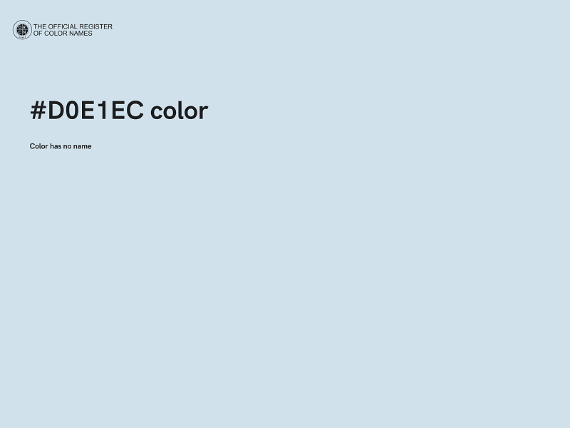 #D0E1EC color image