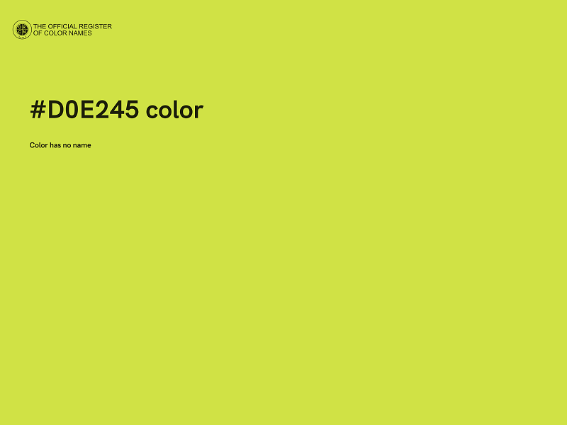 #D0E245 color image