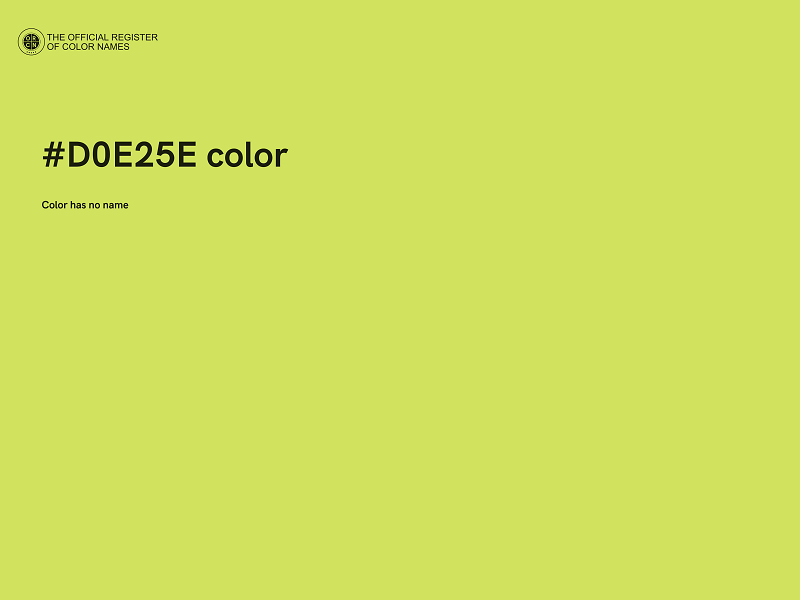 #D0E25E color image