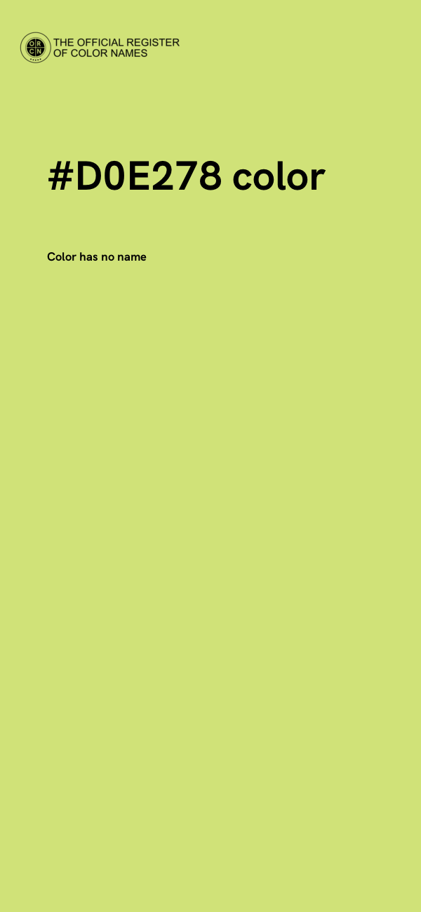 #D0E278 color image