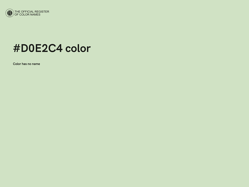 #D0E2C4 color image