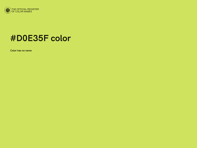 #D0E35F color image