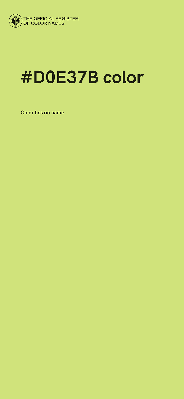 #D0E37B color image