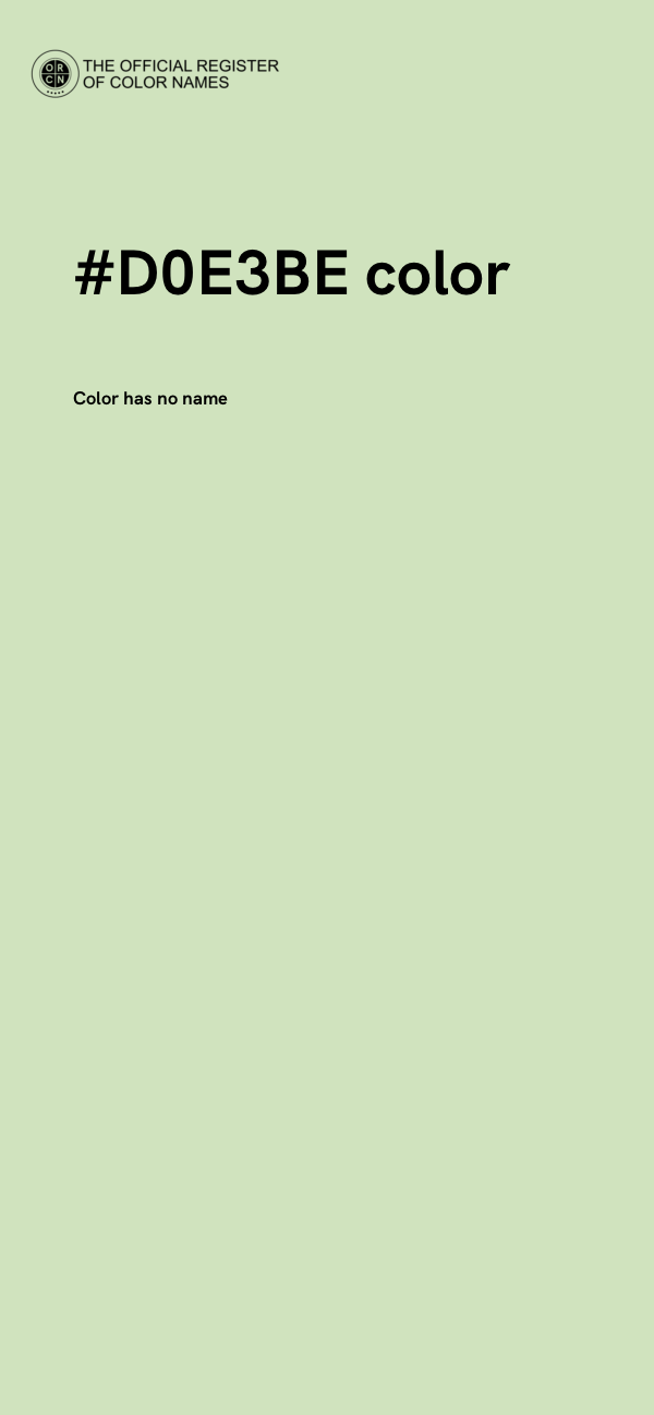 #D0E3BE color image