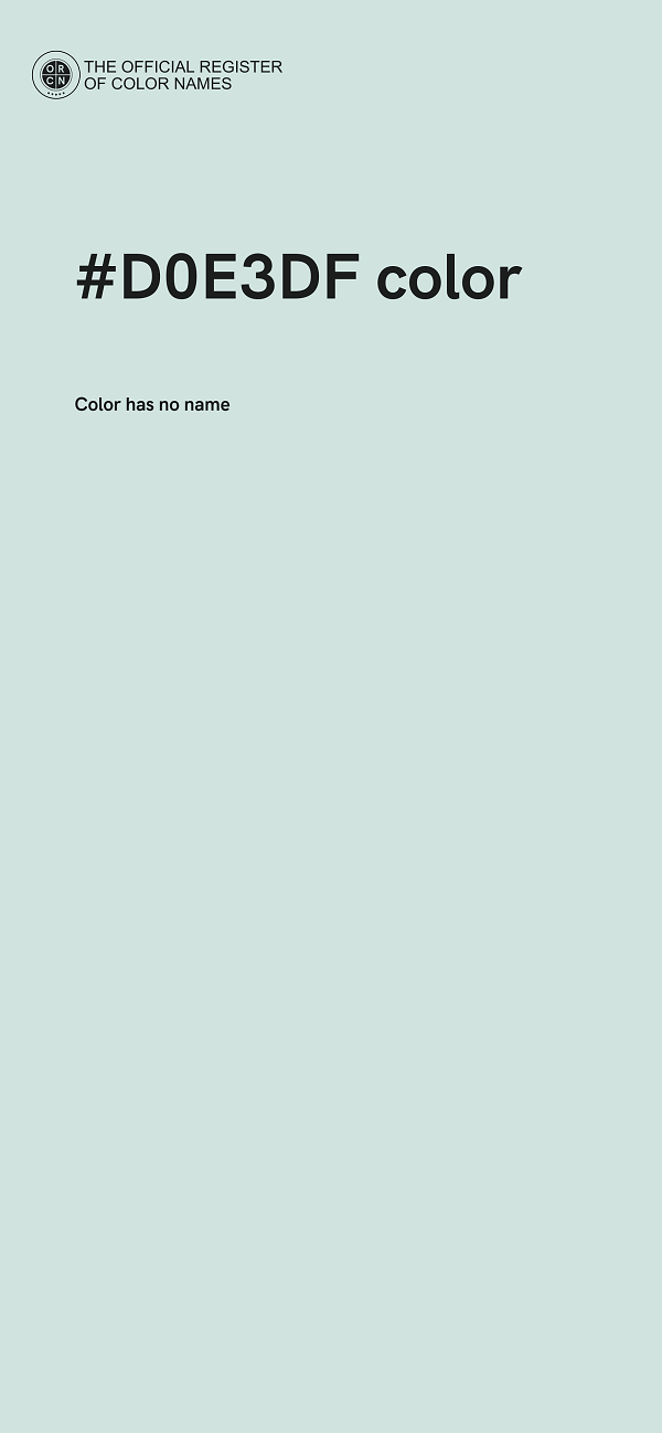 #D0E3DF color image