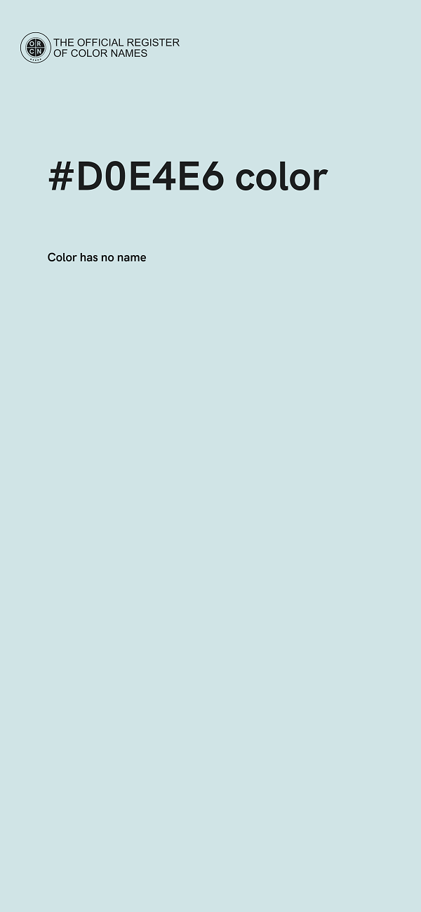 #D0E4E6 color image