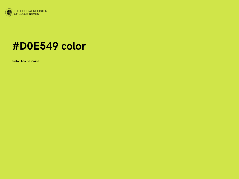 #D0E549 color image