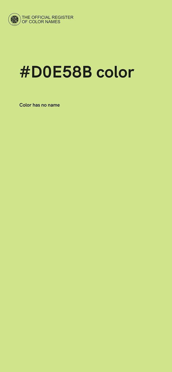 #D0E58B color image