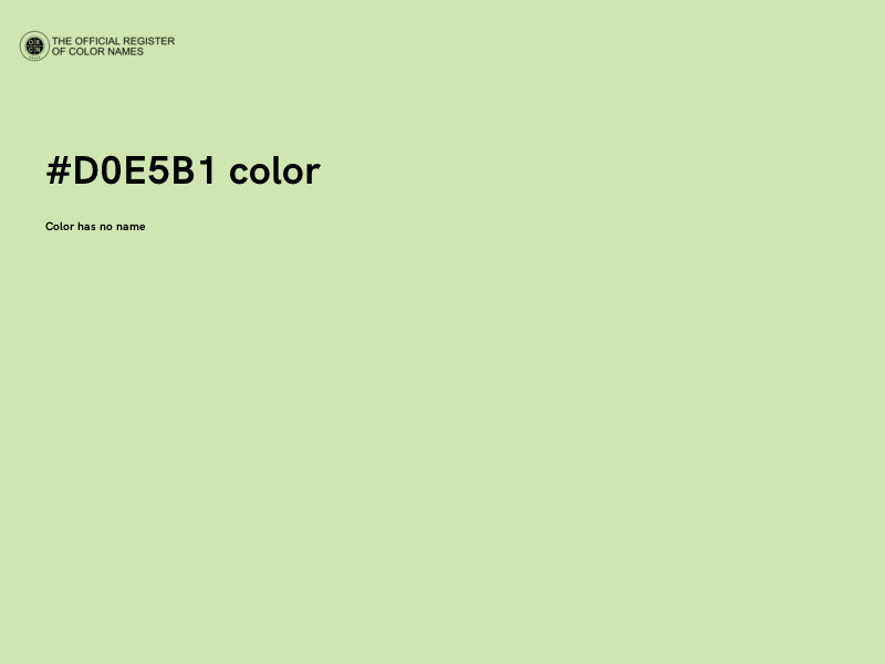 #D0E5B1 color image
