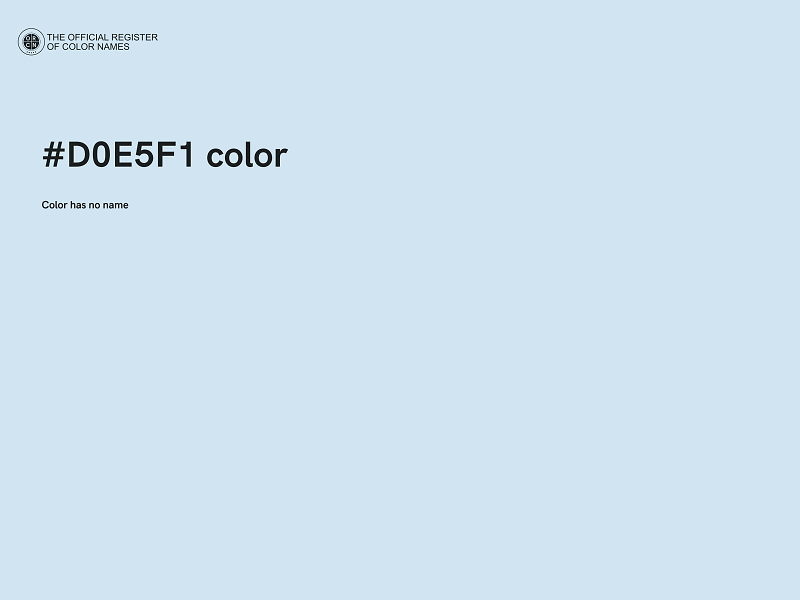 #D0E5F1 color image