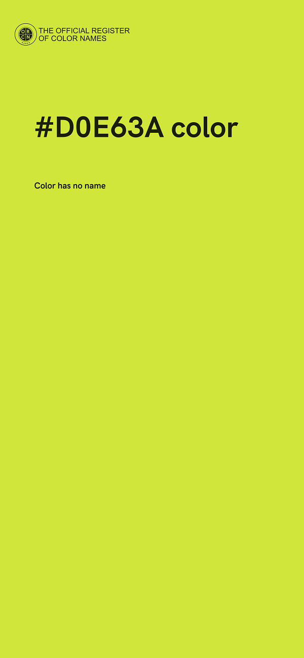 #D0E63A color image