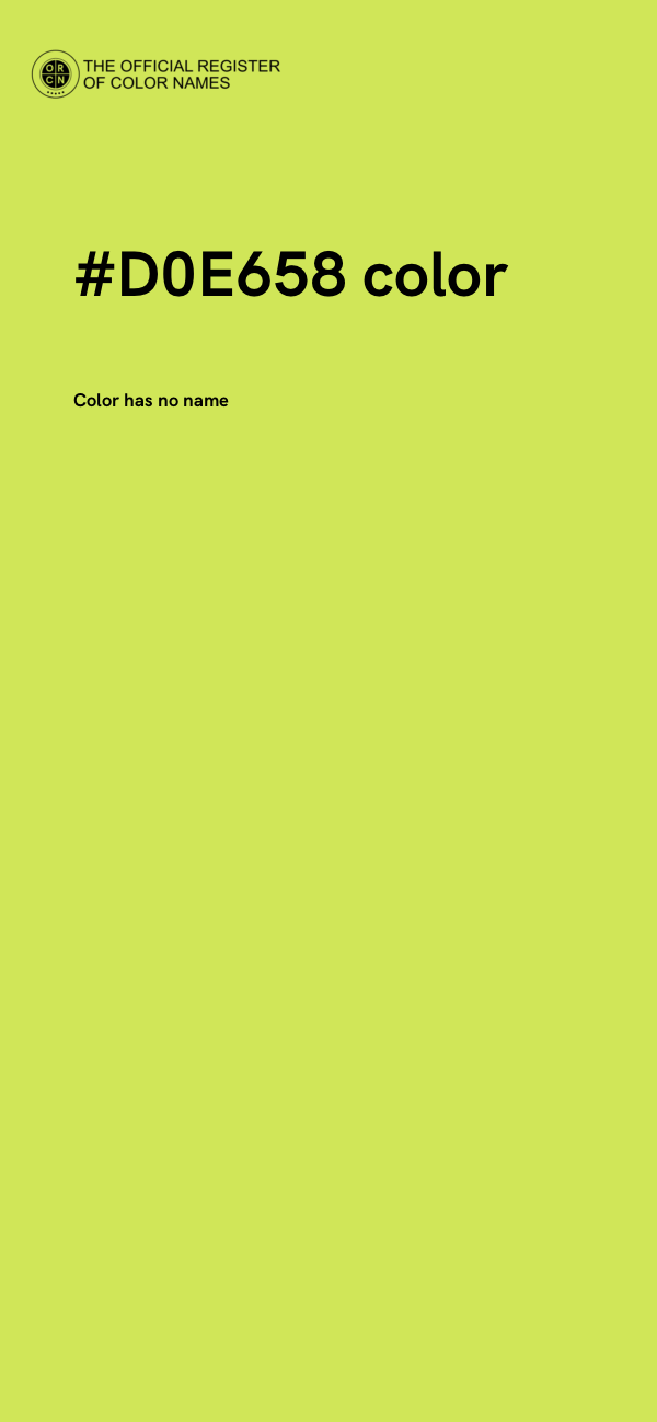 #D0E658 color image