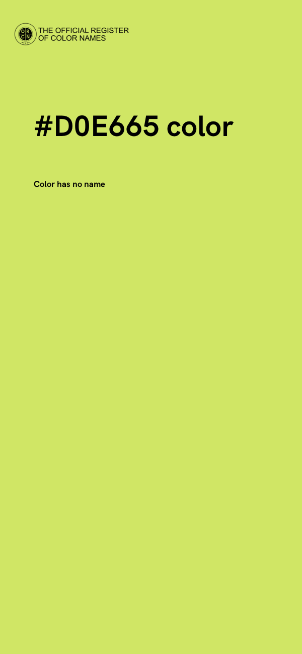 #D0E665 color image