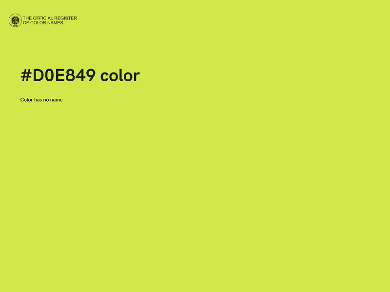 #D0E849 color image