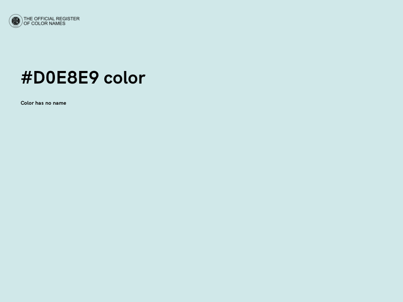 #D0E8E9 color image
