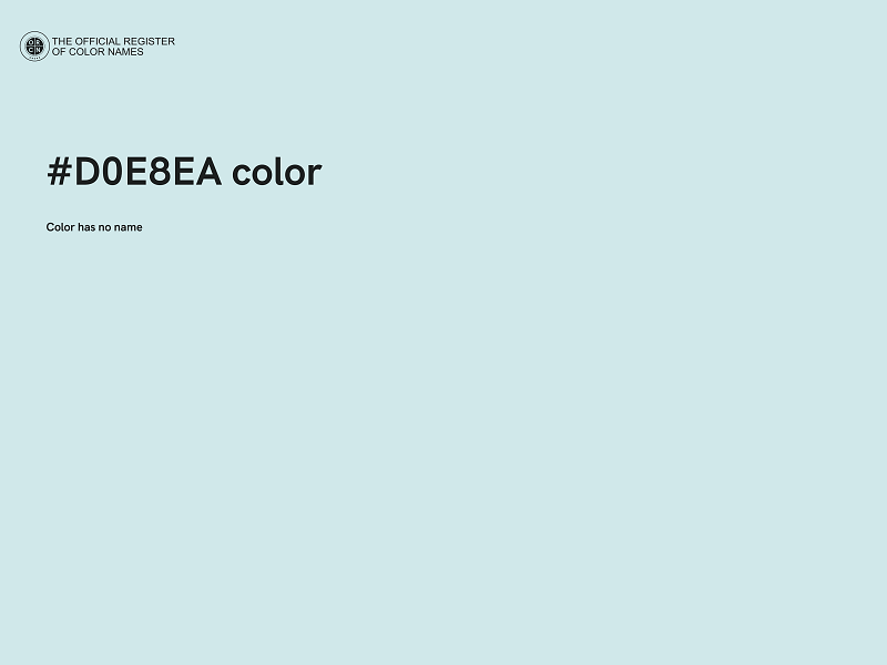 #D0E8EA color image