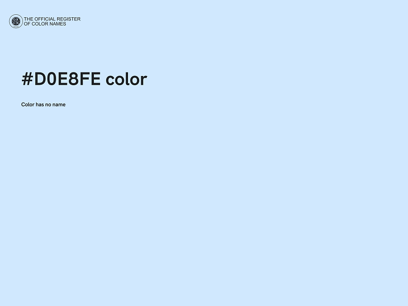 #D0E8FE color image