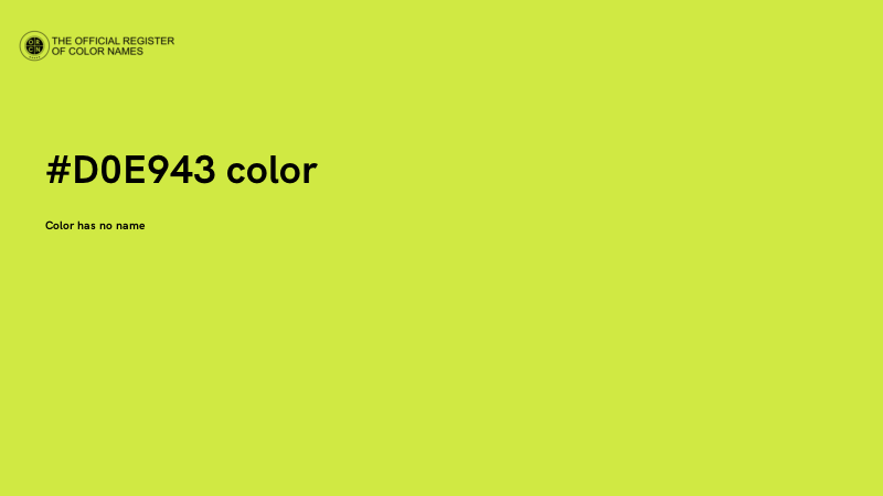 #D0E943 color image