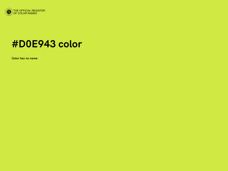 #D0E943 color image