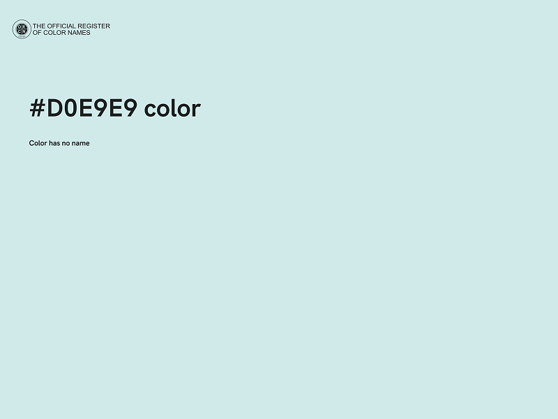 #D0E9E9 color image