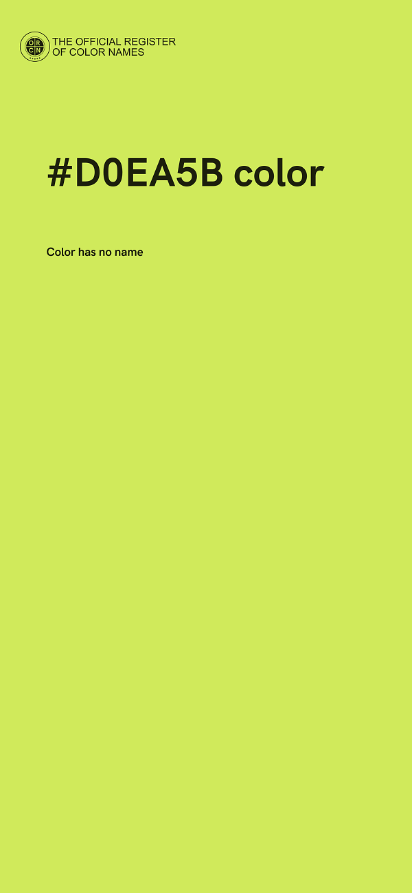 #D0EA5B color image
