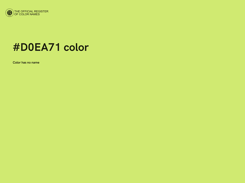 #D0EA71 color image