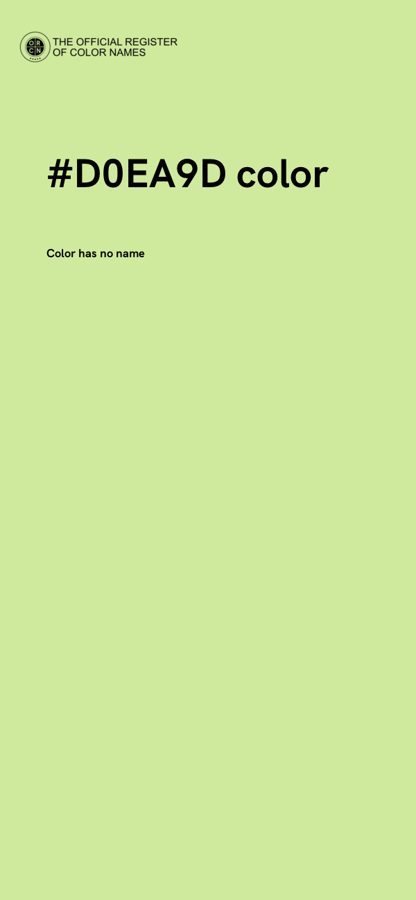 #D0EA9D color image