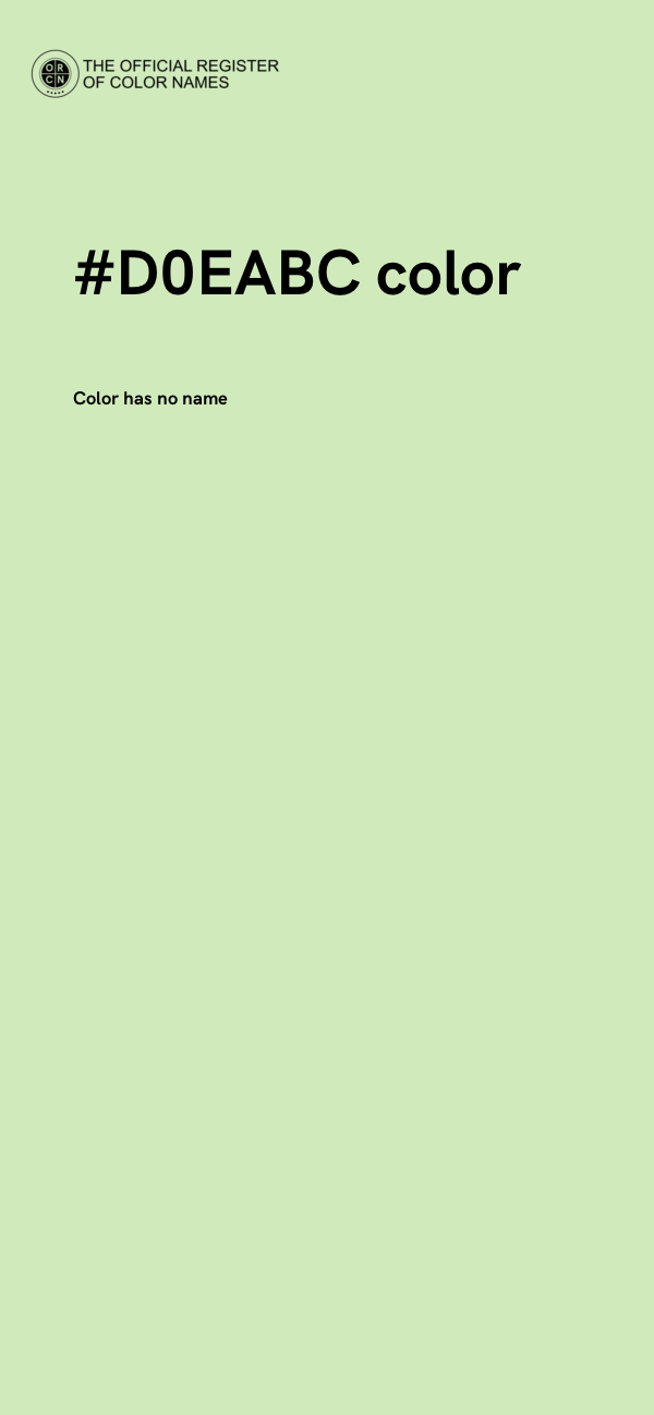 #D0EABC color image