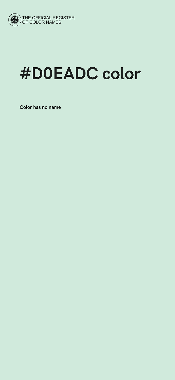 #D0EADC color image