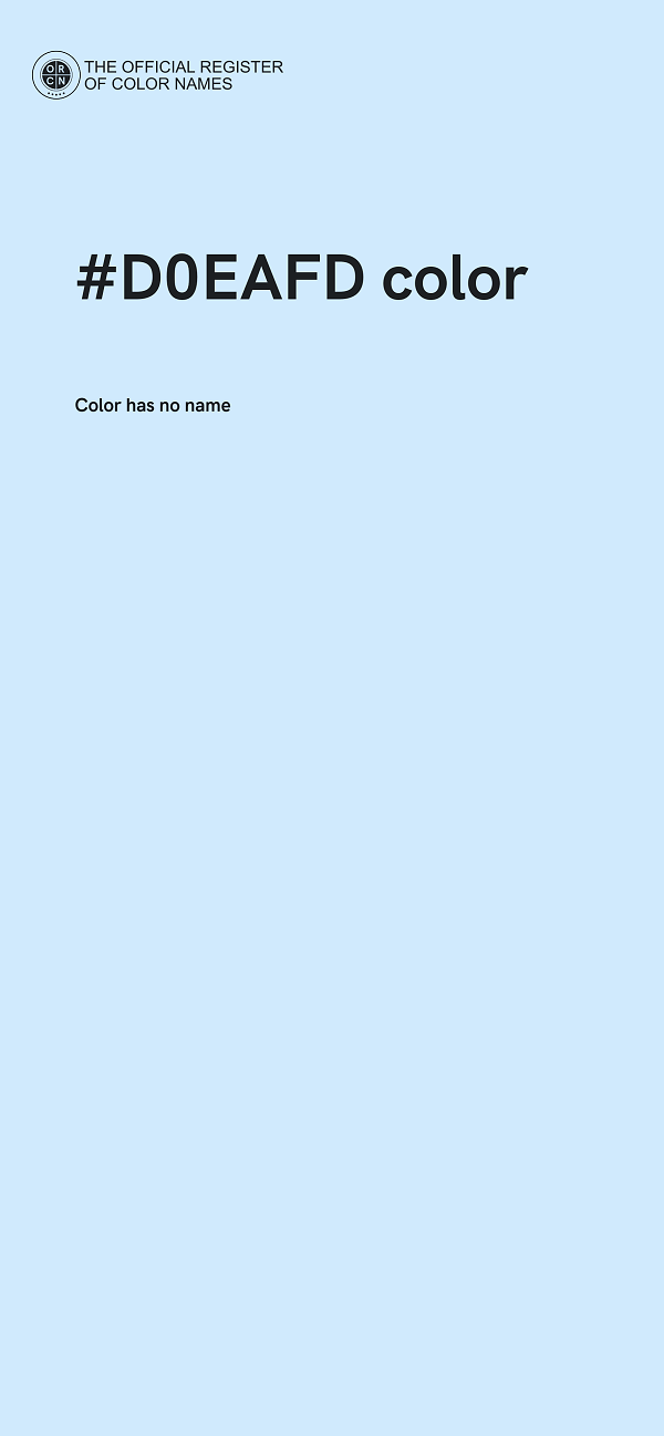 #D0EAFD color image