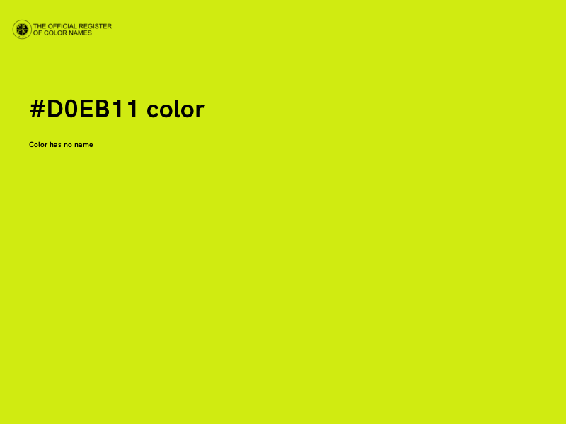 #D0EB11 color image