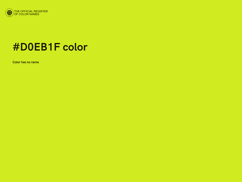 #D0EB1F color image