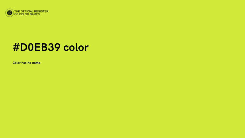 #D0EB39 color image