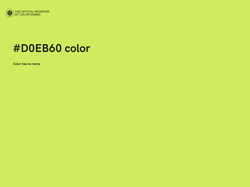 #D0EB60 color image