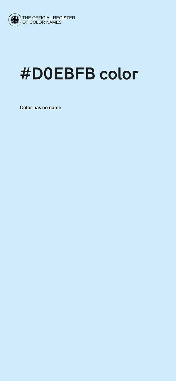 #D0EBFB color image