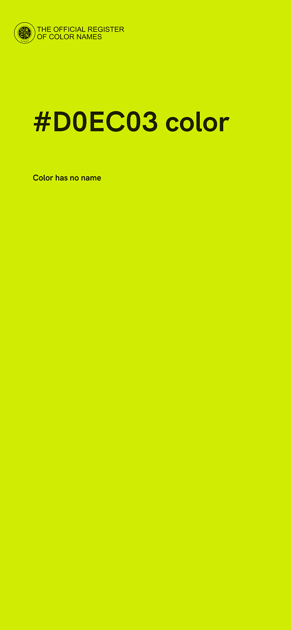 #D0EC03 color image