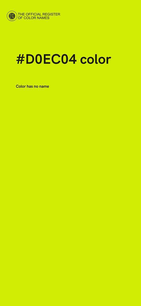 #D0EC04 color image