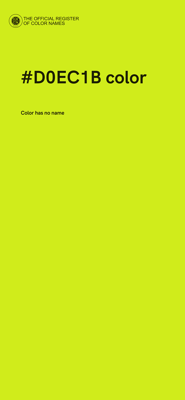 #D0EC1B color image