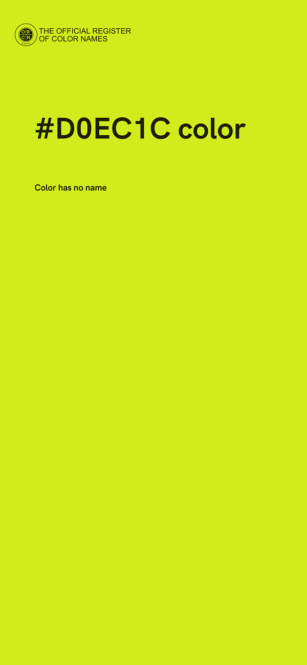 #D0EC1C color image