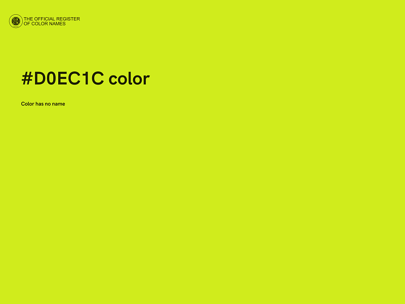 #D0EC1C color image
