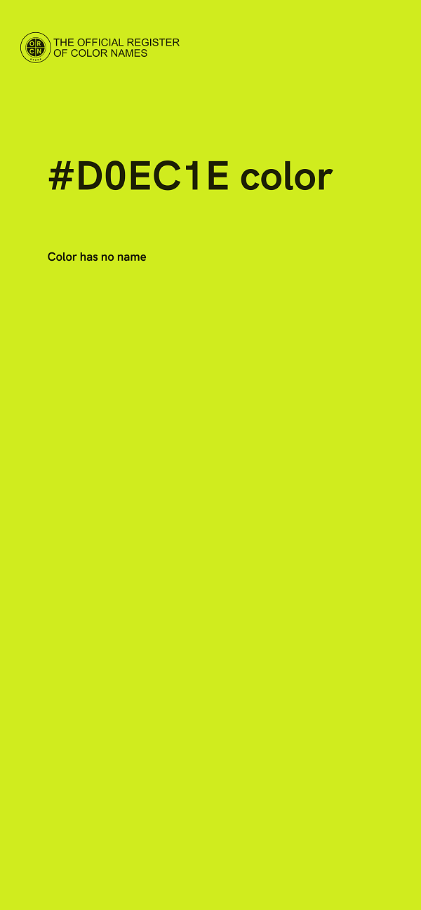 #D0EC1E color image