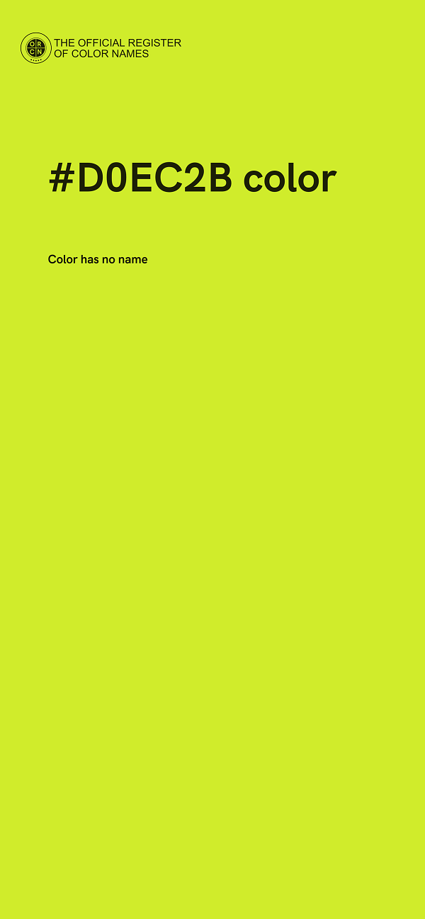 #D0EC2B color image