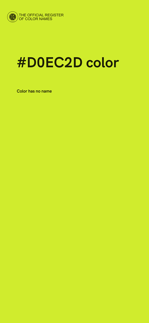 #D0EC2D color image