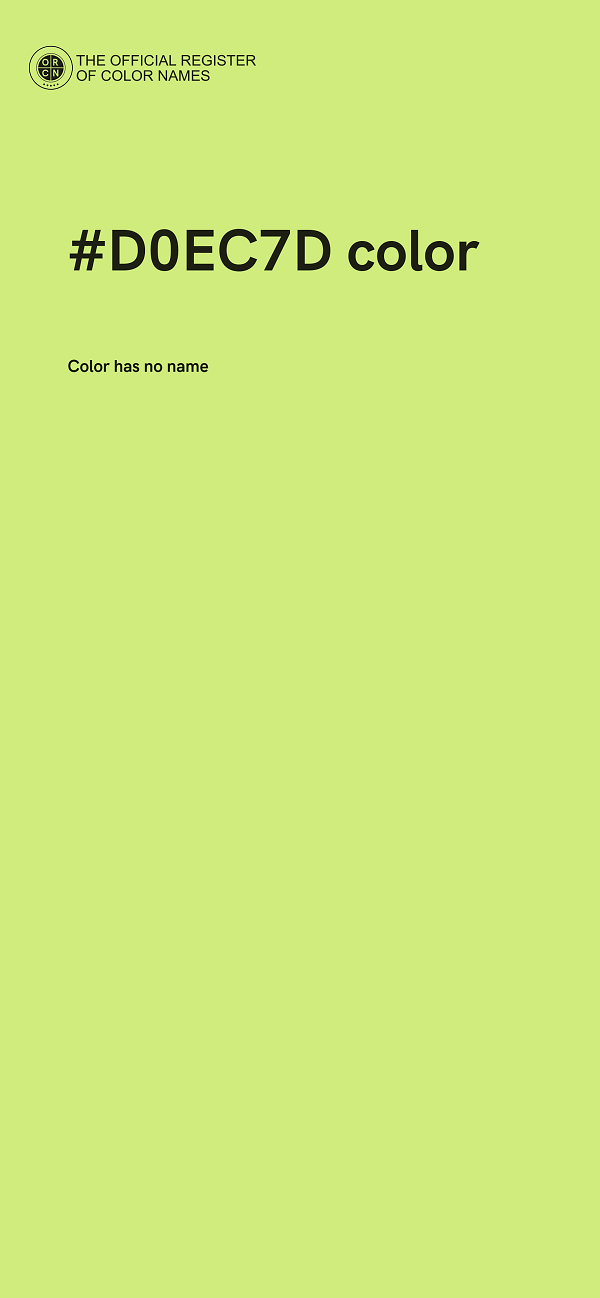 #D0EC7D color image