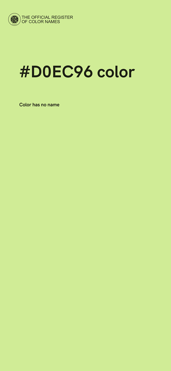 #D0EC96 color image