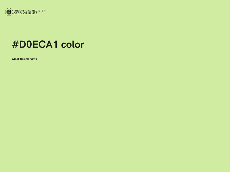 #D0ECA1 color image