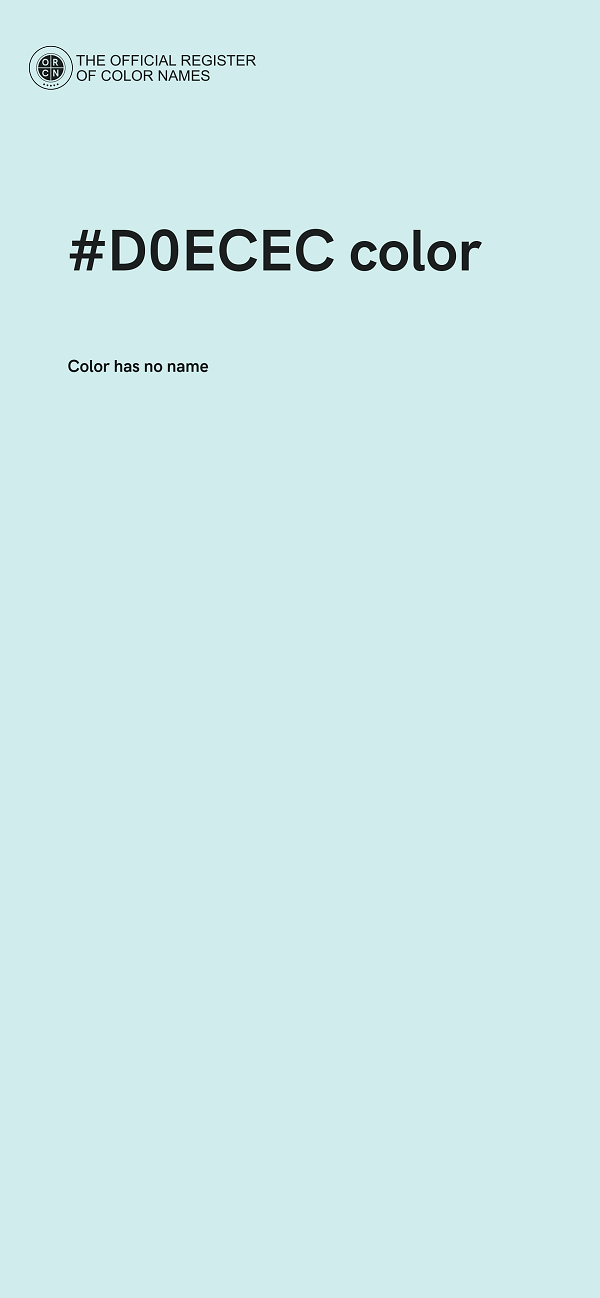 #D0ECEC color image