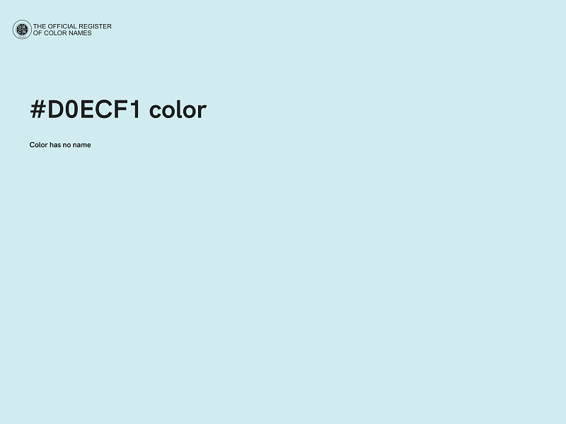 #D0ECF1 color image